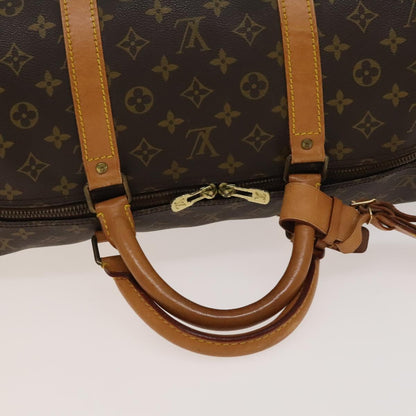 Louis Vuitton Keepall 60, Brown, Canvas, travel