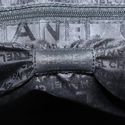Chanel Chocolate bar, Black, Leather, handbag