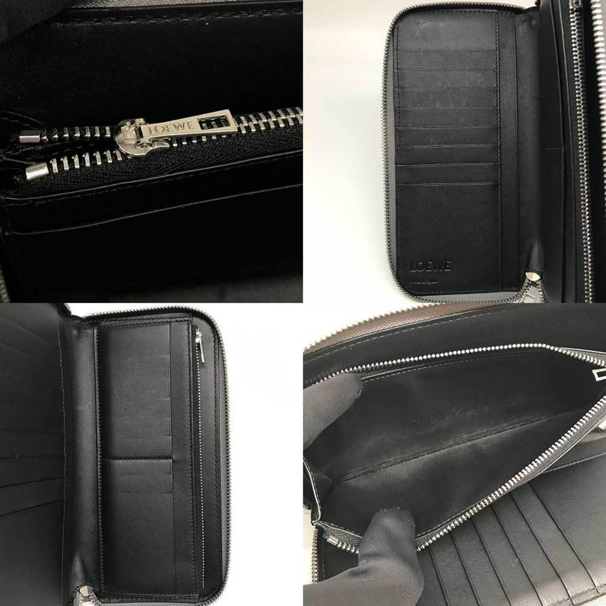 Loewe Puzzle, Grey, Leather, wallet