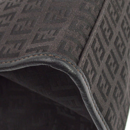 Fendi Vintage Zucchino Canvas, Black, Canvas, Tote Bag