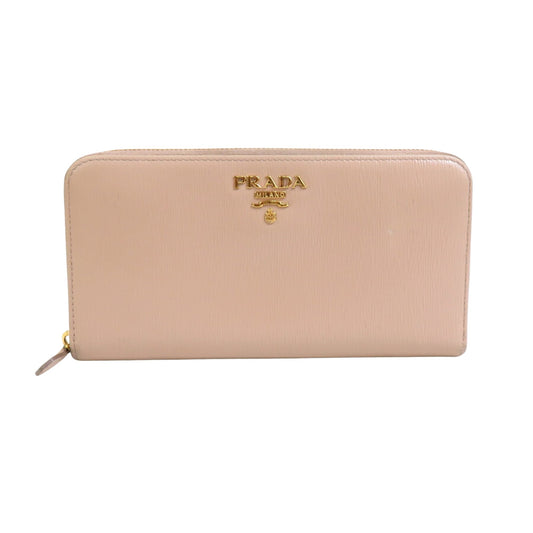 Prada Saffiano, Pink, Leather, wallet