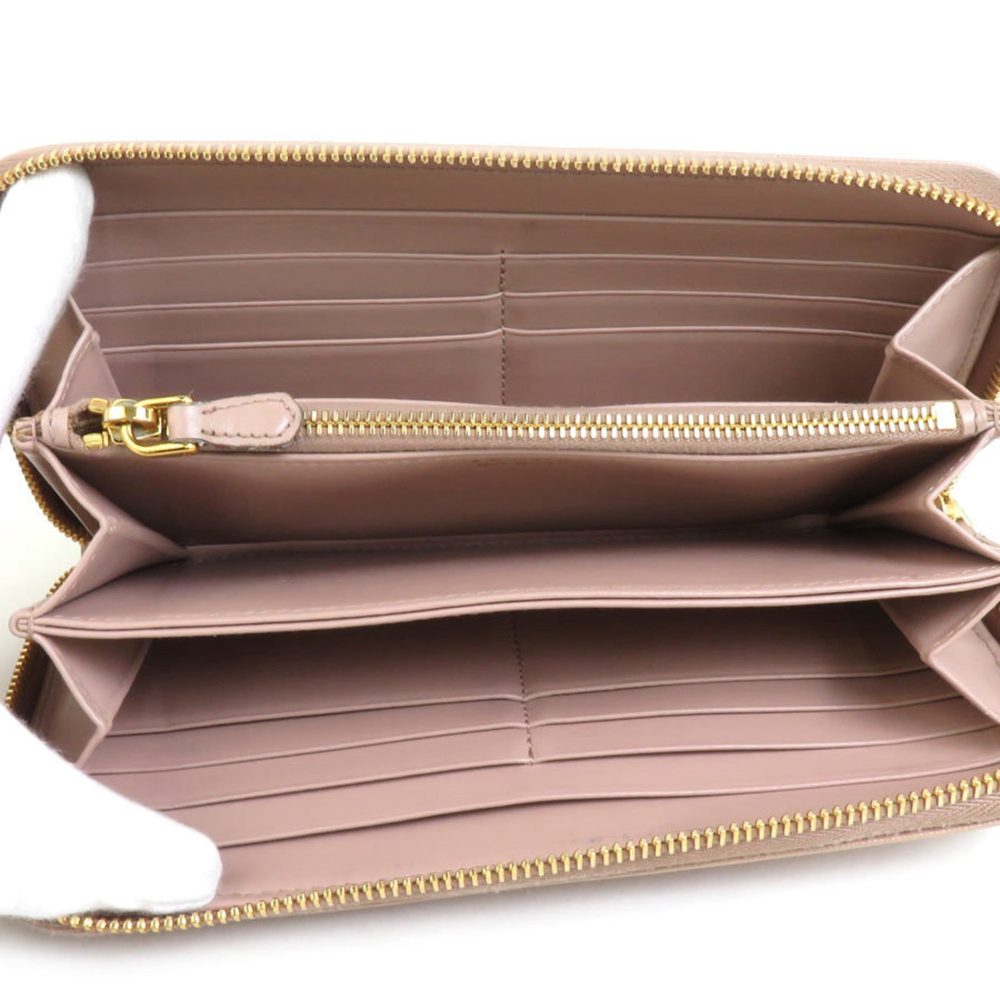 Prada Saffiano, Pink, Leather, wallet