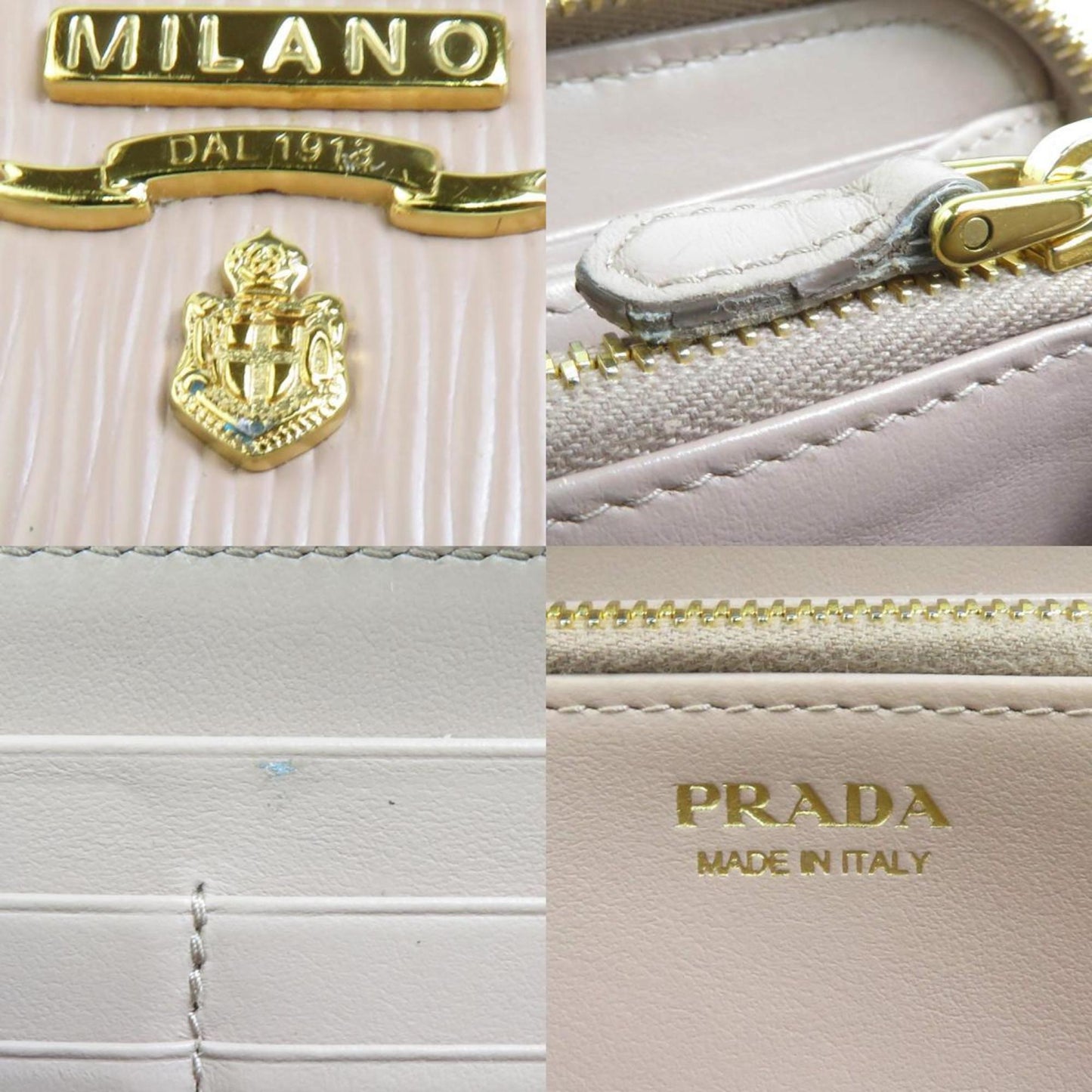 Prada Saffiano, Pink, Leather, wallet