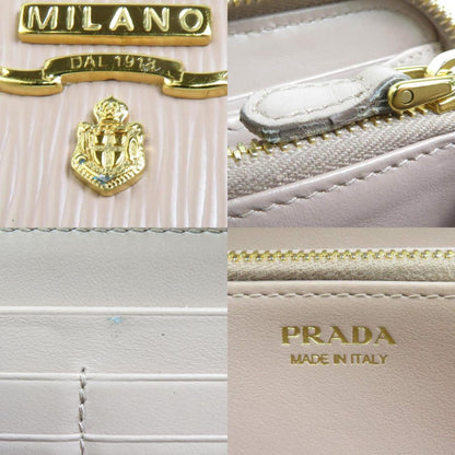 Prada Saffiano, Pink, Leather, wallet