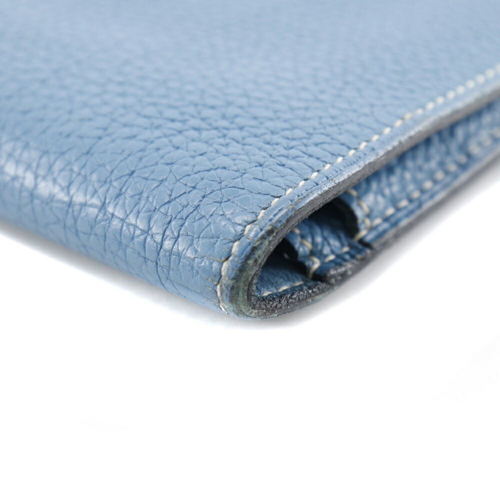 Hermès Dogon, Blue, Leather, wallet