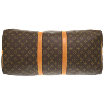 Louis Vuitton Keepall Bandouliere 55, Brown, Canvas, travel