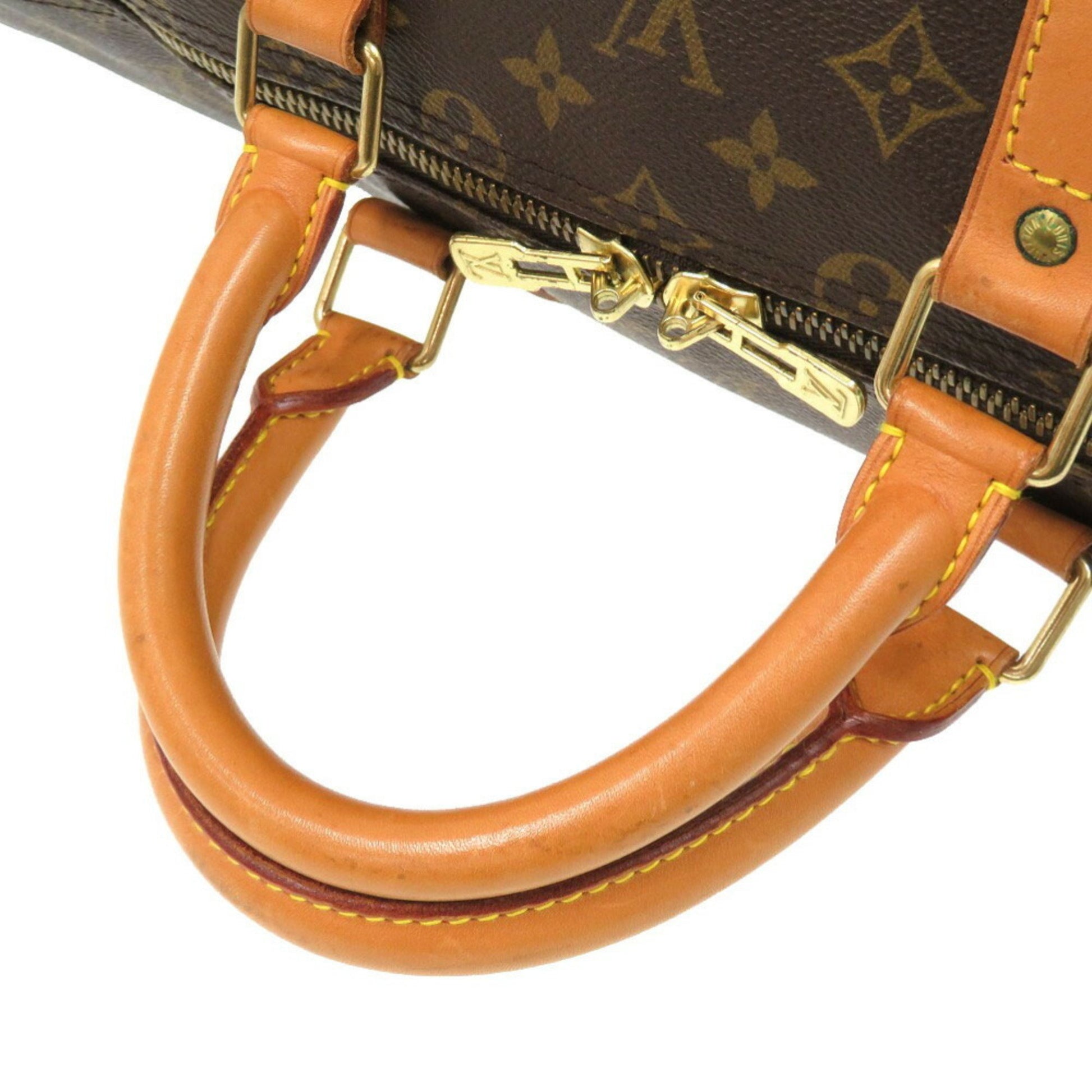 Louis Vuitton Keepall Bandouliere 55, Brown, Canvas, travel