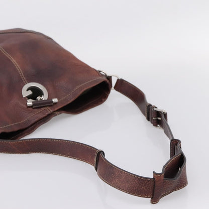 Gucci Charlotte Leather, Brown, Leather, Tote Bag