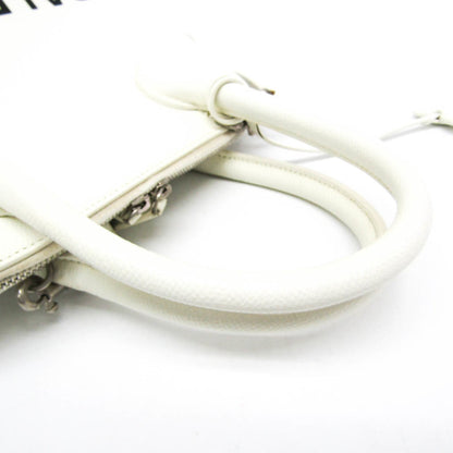 Balenciaga Ville Top Handle, White, Leather, handbag