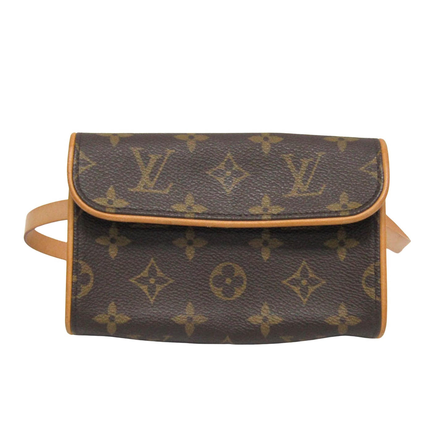 Louis Vuitton Pochette florentine, Brown, Canvas, clutch