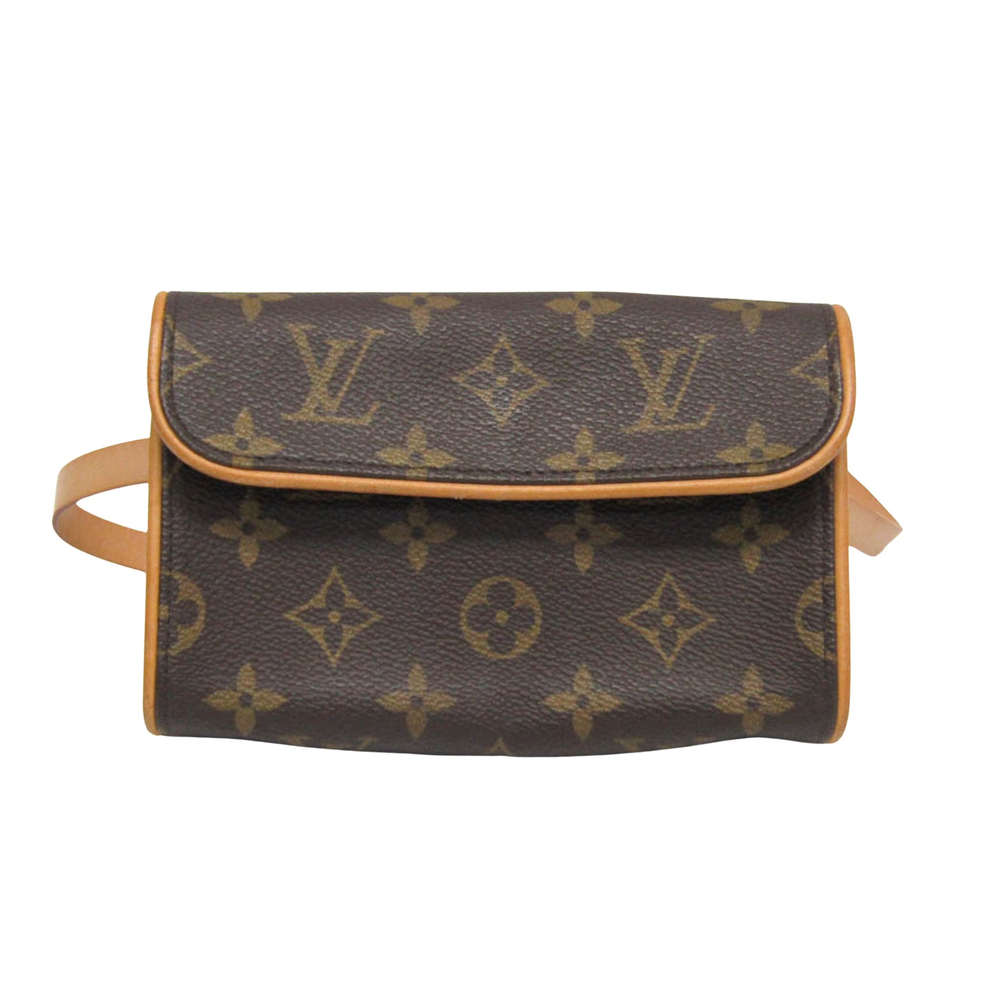 Louis Vuitton Pochette florentine, Brown, Canvas, clutch