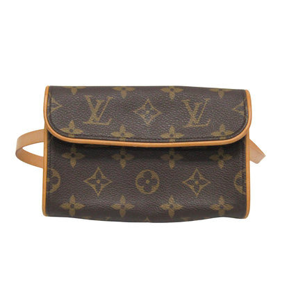 Louis Vuitton Pochette florentine, Brown, Canvas, clutch