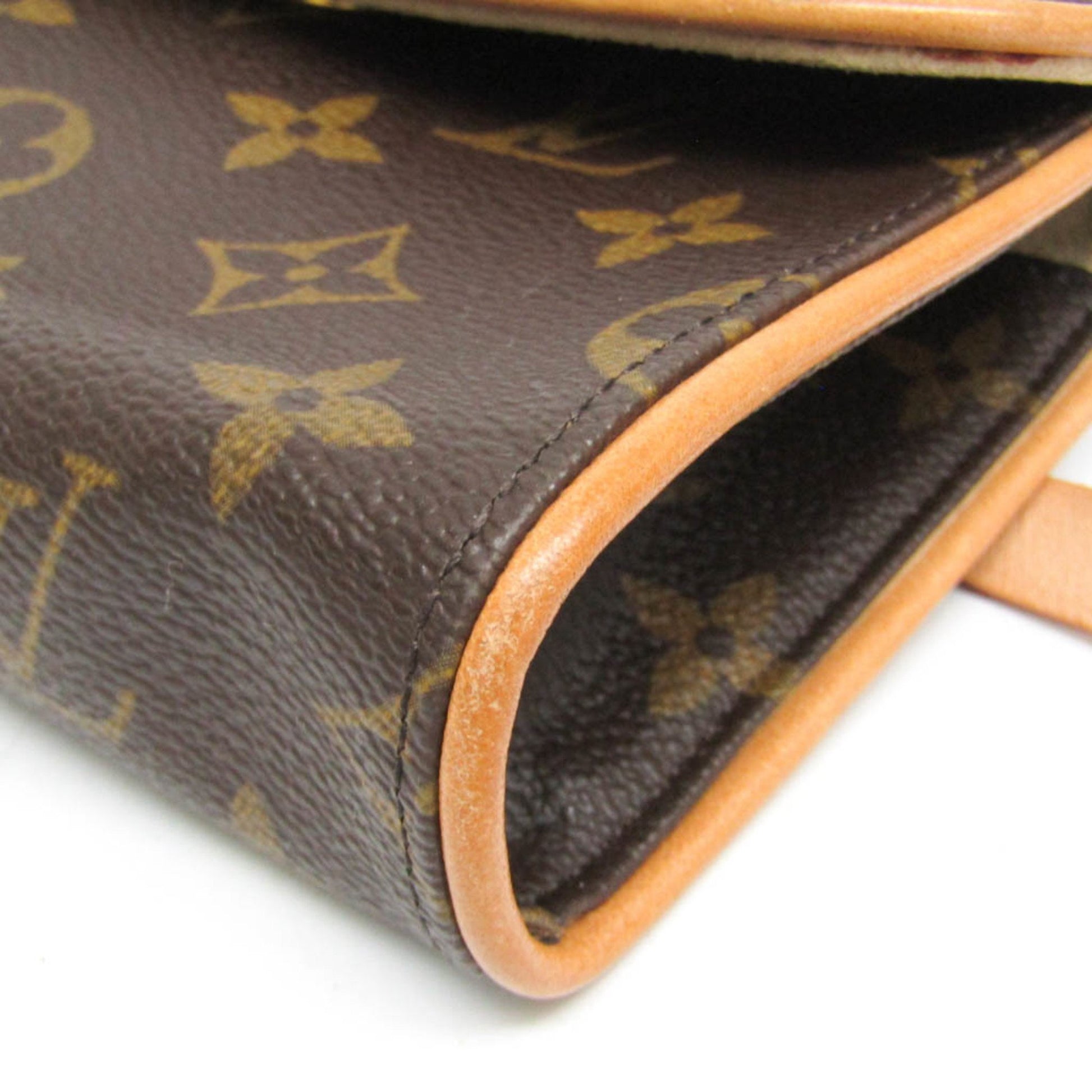 Louis Vuitton Pochette florentine, Brown, Canvas, clutch