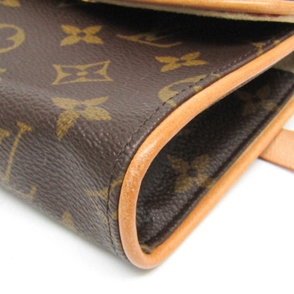 Louis Vuitton Pochette florentine, Brown, Canvas, clutch