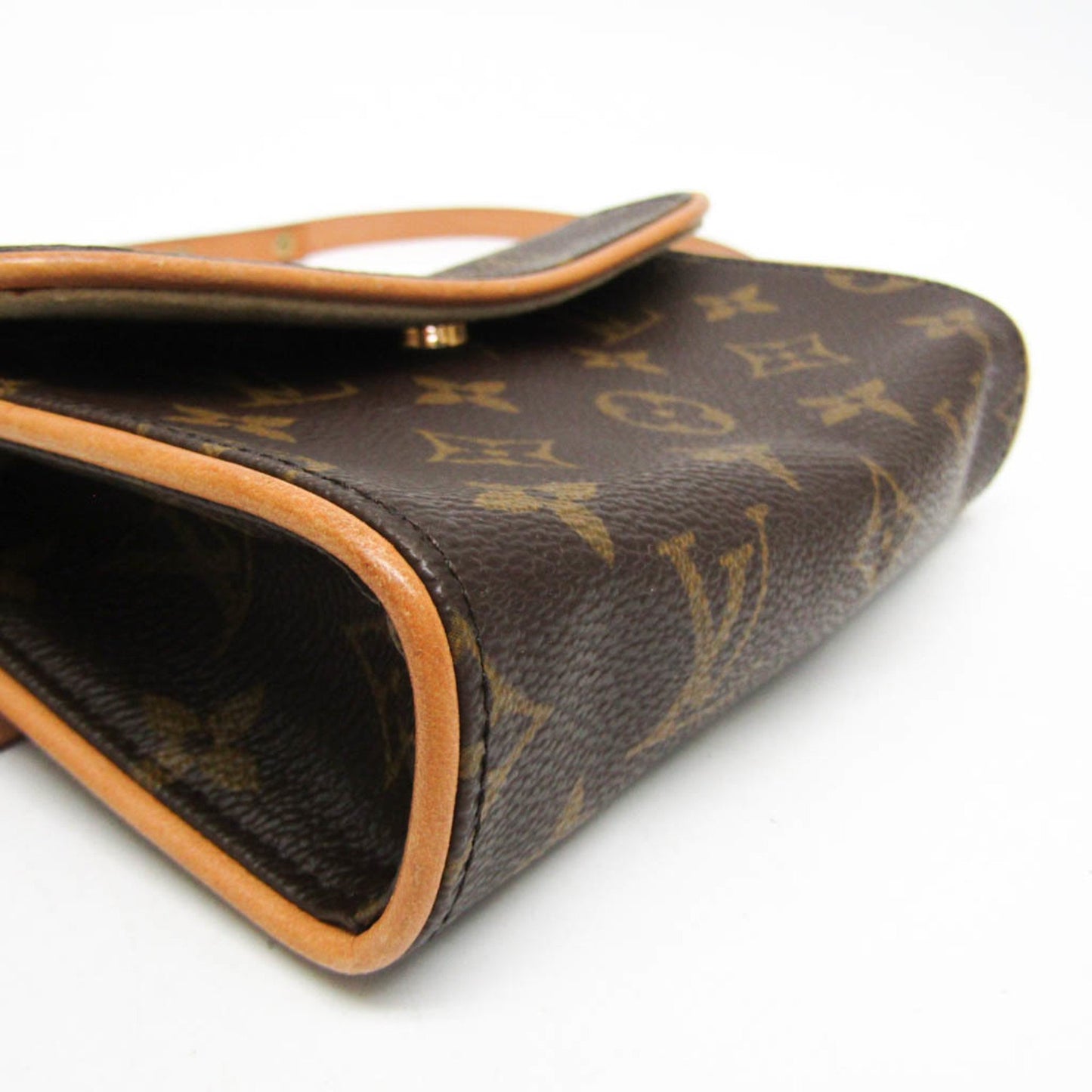 Louis Vuitton Pochette florentine, Brown, Canvas, clutch