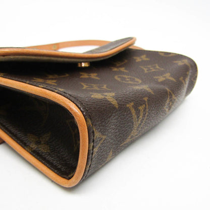 Louis Vuitton Pochette florentine, Brown, Canvas, clutch