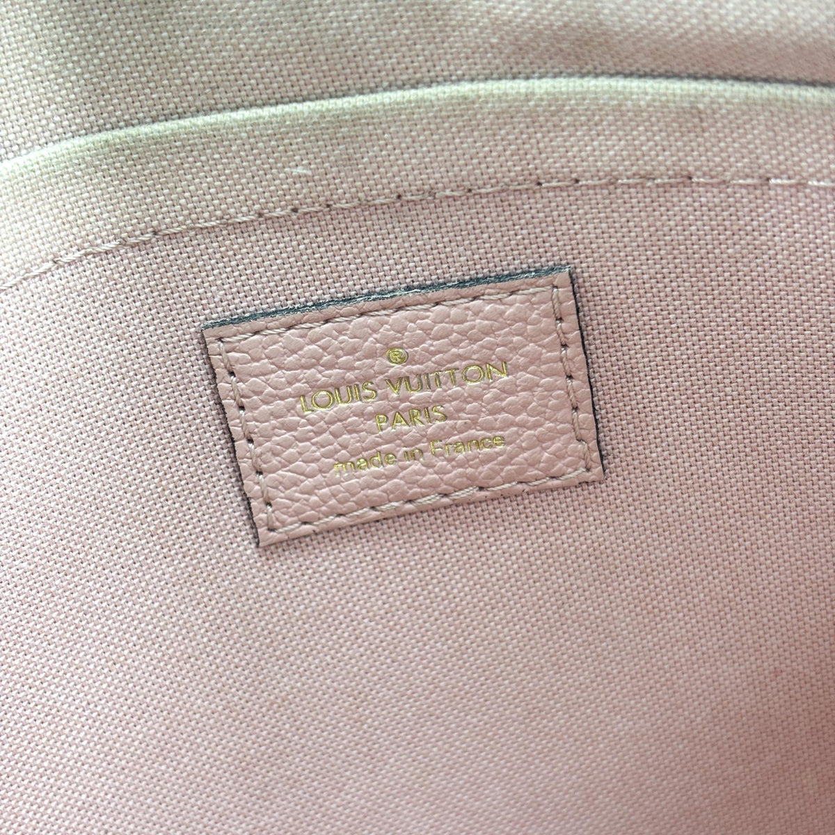 Louis Vuitton Daily Pouch Monogram Empreinte Leather, Pink, Leather, Clutch