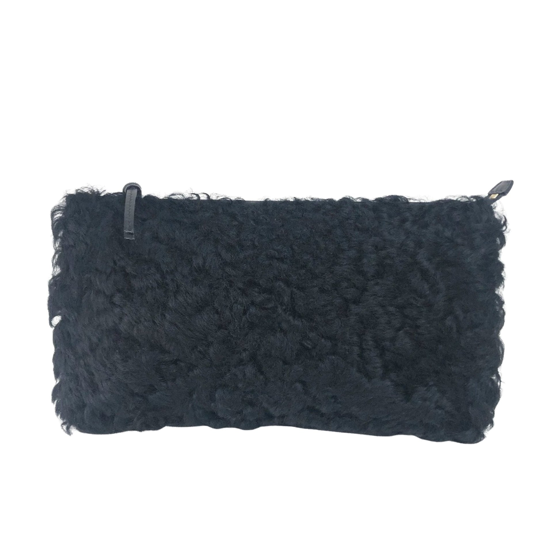 Balenciaga, Black, Leather, clutch