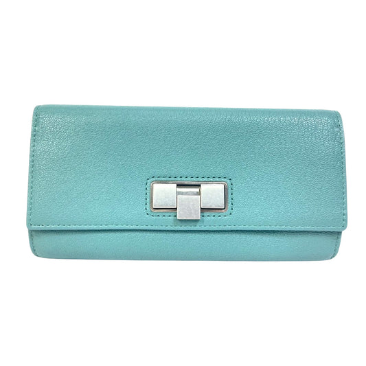 Bottega Veneta Veneta, Blue, Leather, wallet