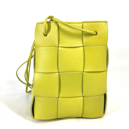 Bottega Veneta Cassette, Yellow, Leather, clutch