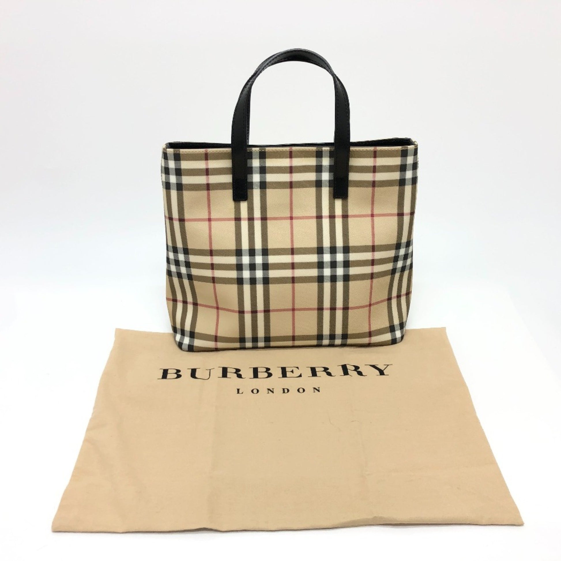 Burberry Nova Check, Beige, Canvas, handbag