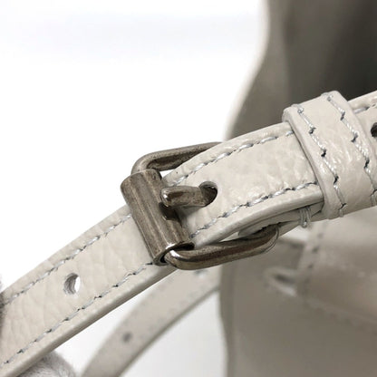 Balenciaga North South, White, Leather, shoulder