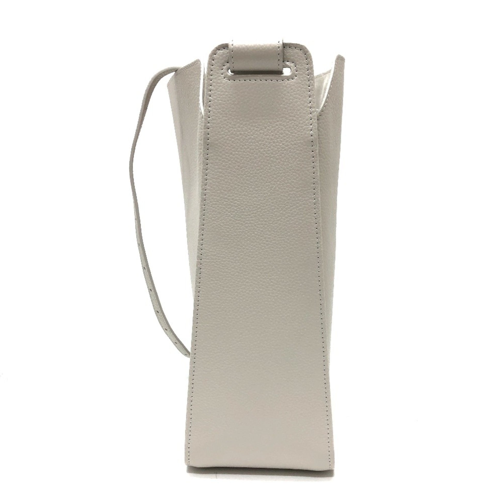 Balenciaga North South, White, Leather, shoulder