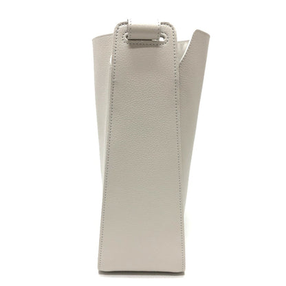 Balenciaga North South, White, Leather, shoulder