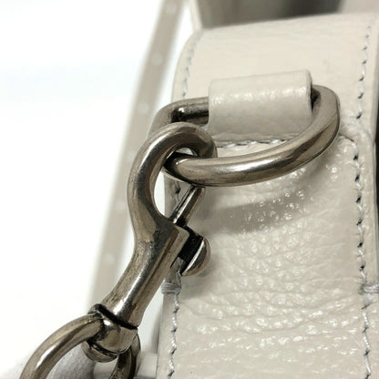 Balenciaga North South, White, Leather, shoulder