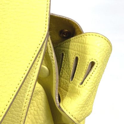 Céline Tie, Yellow, Leather, handbag