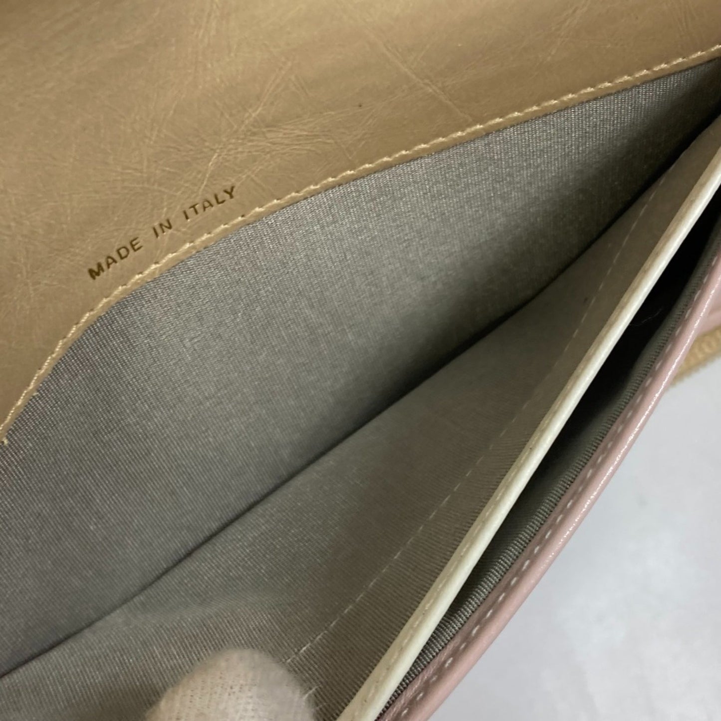 Chanel Logo CC, Gold, Leather, wallet