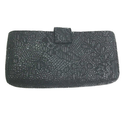 Chanel Logo CC, Black, Leather, wallet