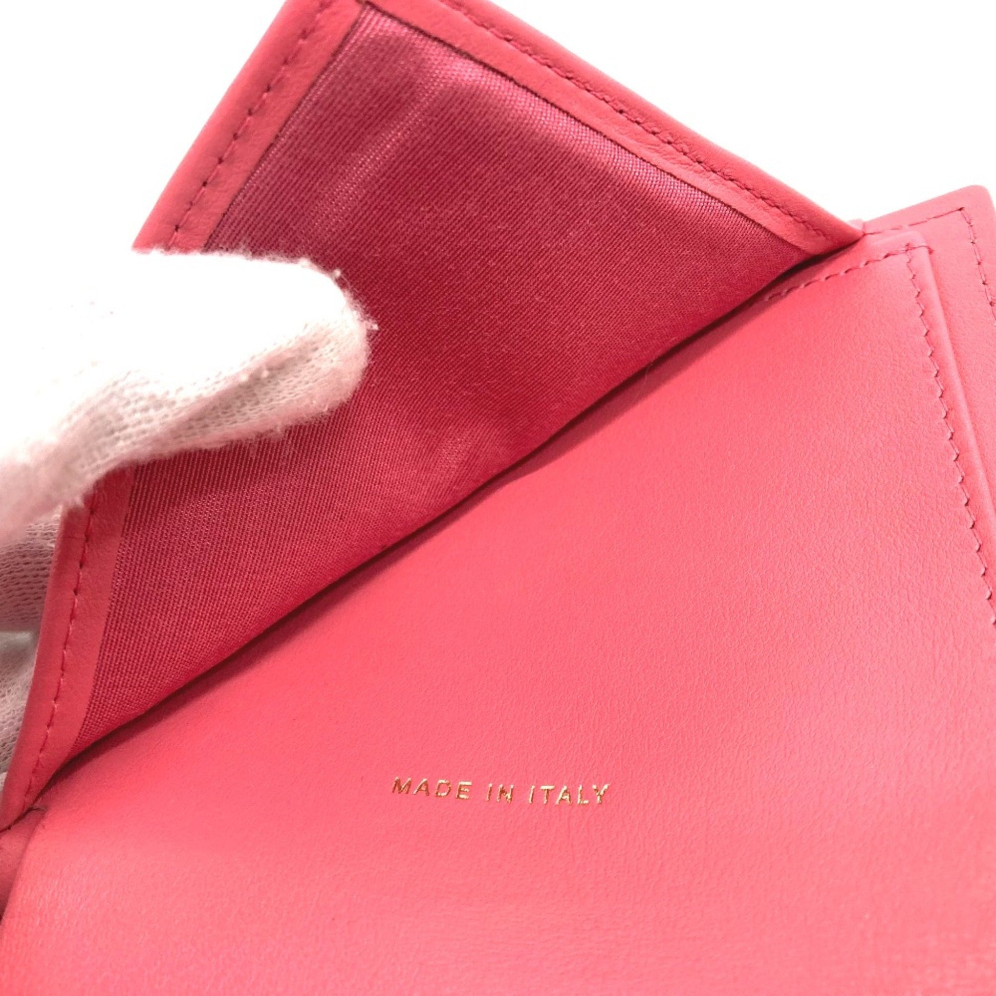 Chanel Logo CC, Pink, Leather, wallet