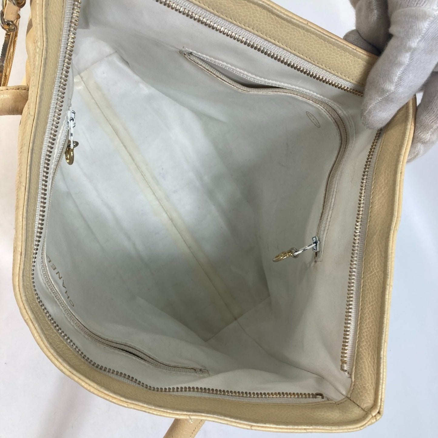 Chanel Wild stitch, Yellow, Leather, shoulder
