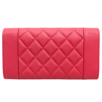 Chanel Matelassé, Pink, Leather, wallet