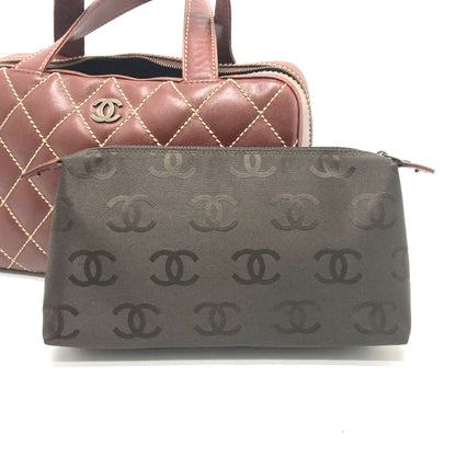 Chanel Wild stitch, Brown, Leather, handbag