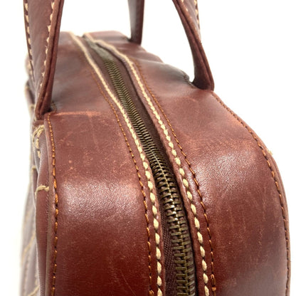 Chanel Wild stitch, Brown, Leather, handbag