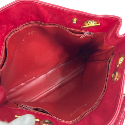 Chanel Shopping, Red, Leather, tote