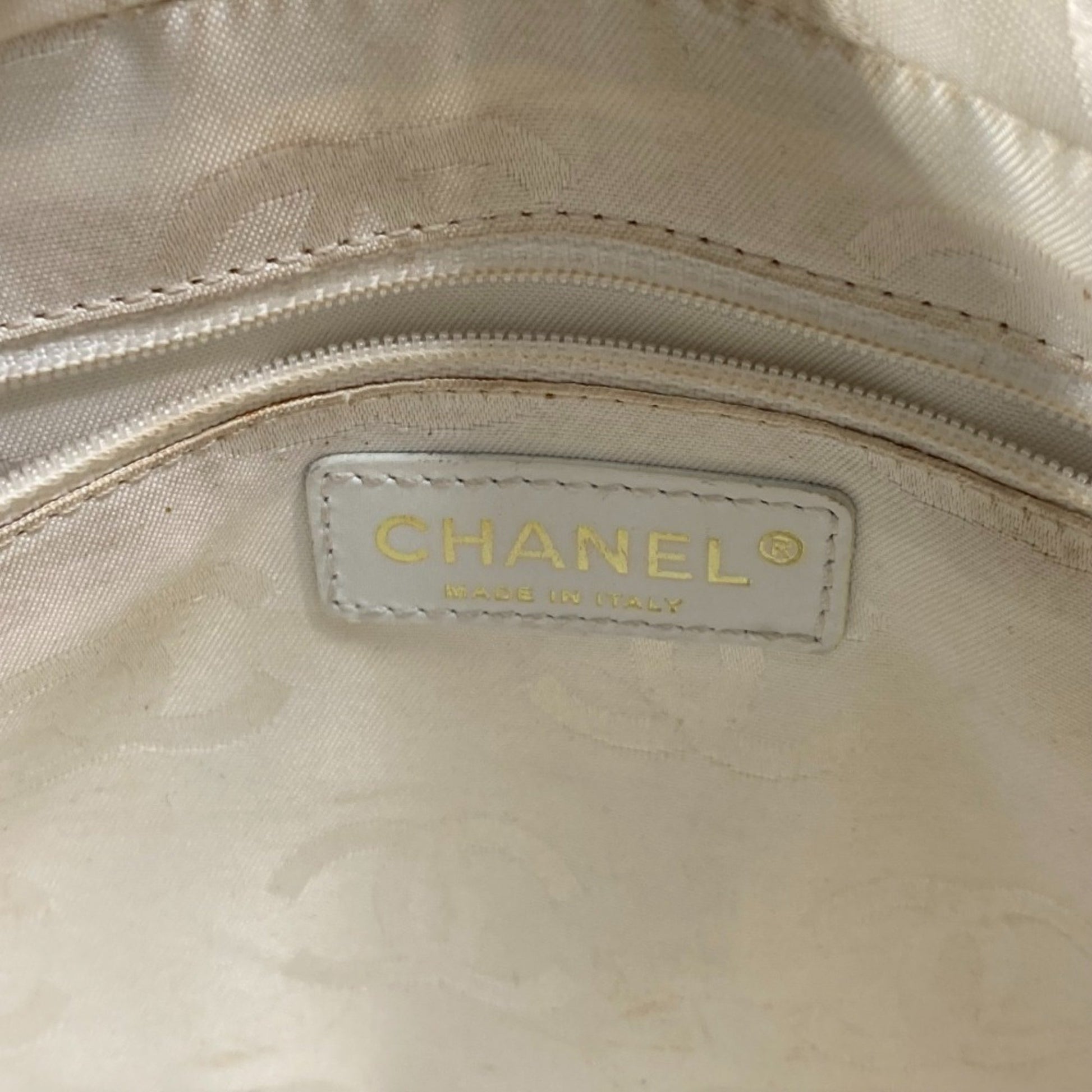 Chanel Wild stitch, White, Leather, handbag