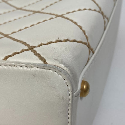 Chanel Wild stitch, White, Leather, handbag