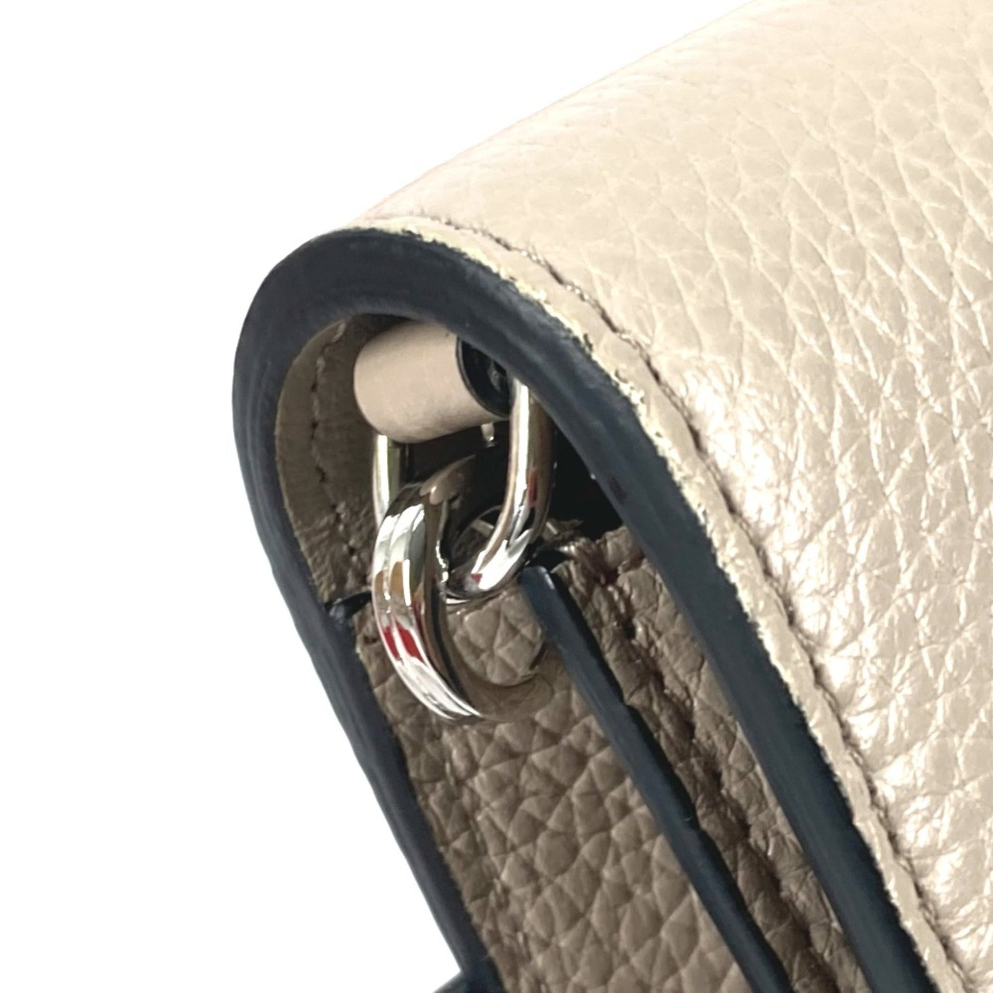 Christian Louboutin, Beige, Leather, clutch