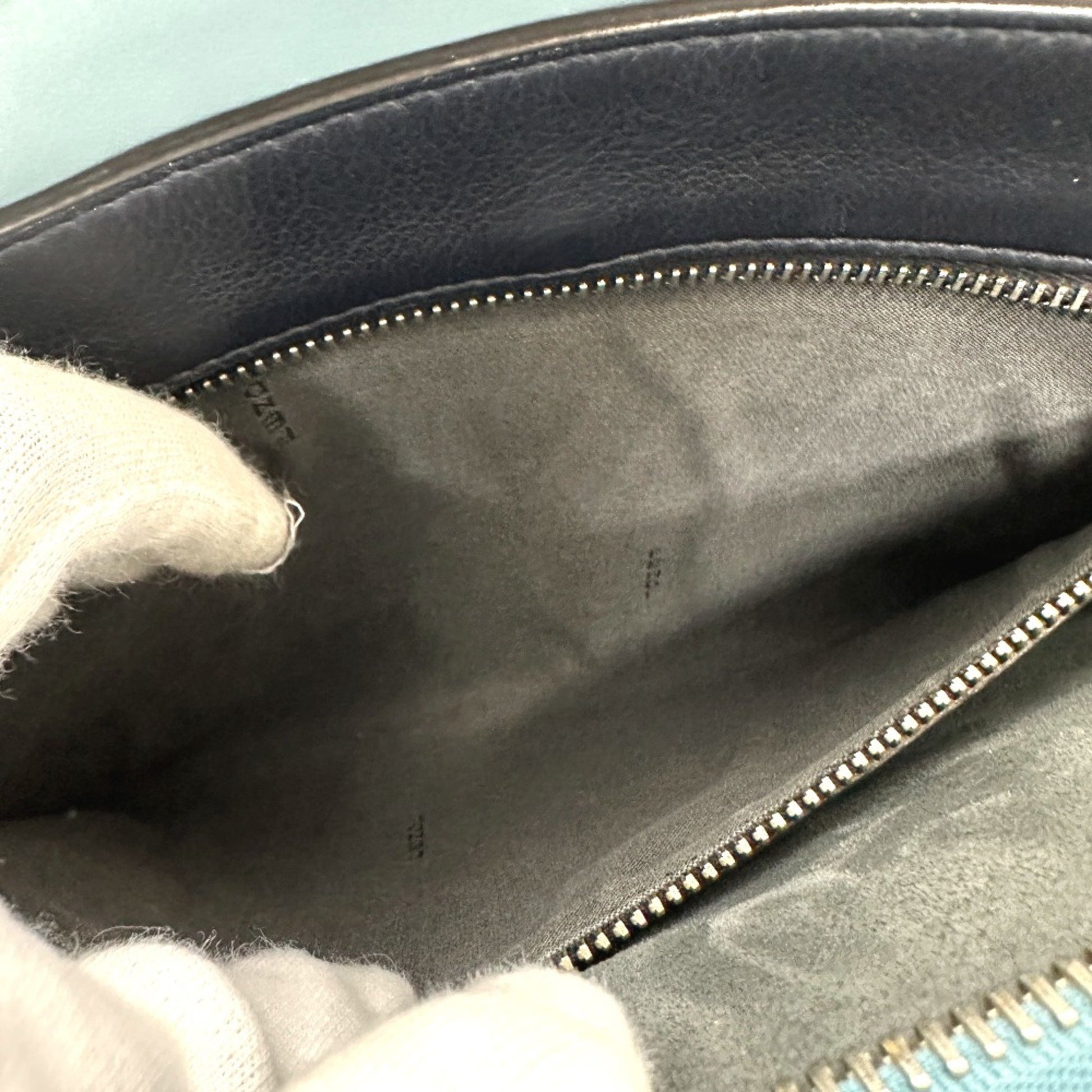 Fendi Dot Com, Blue, Leather, handbag