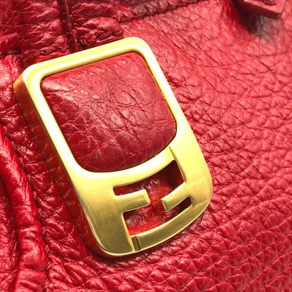 Fendi Chameleon, Red, Leather, handbag