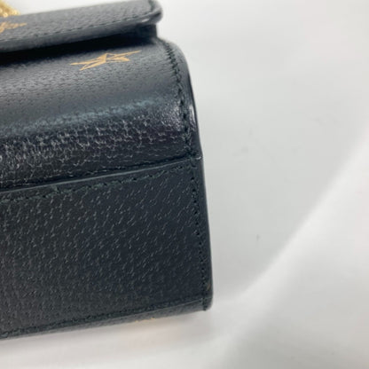 Gucci Padlock, Black, Leather, shoulder
