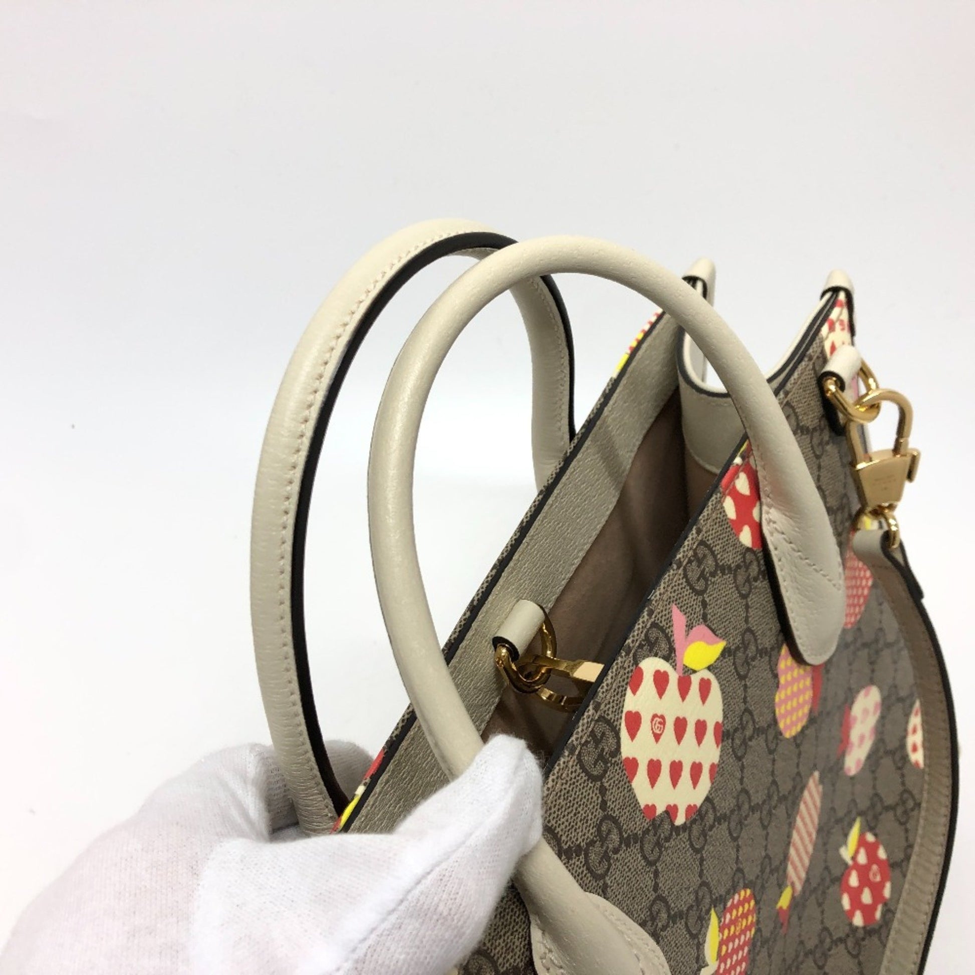 Gucci GG Supreme, Beige, Canvas, tote