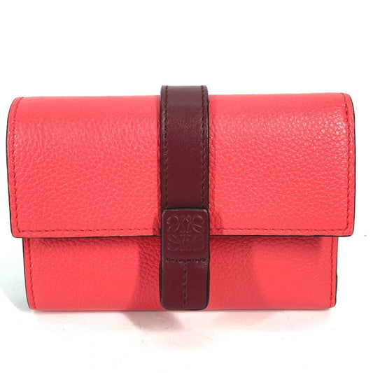 Loewe Trifold Wallet, Pink, Leather, wallet