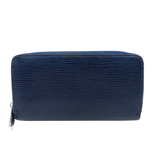 Louis Vuitton Zippy wallet, Navy, Leather, wallet