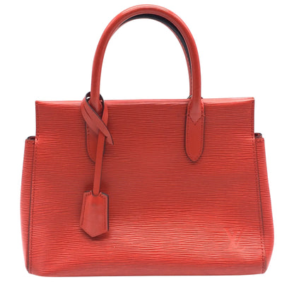 Louis Vuitton Marly, Red, Leather, handbag
