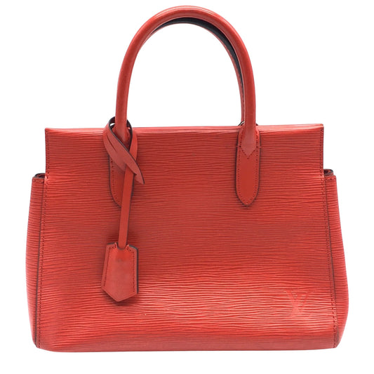 Louis Vuitton Marly, Red, Leather, handbag