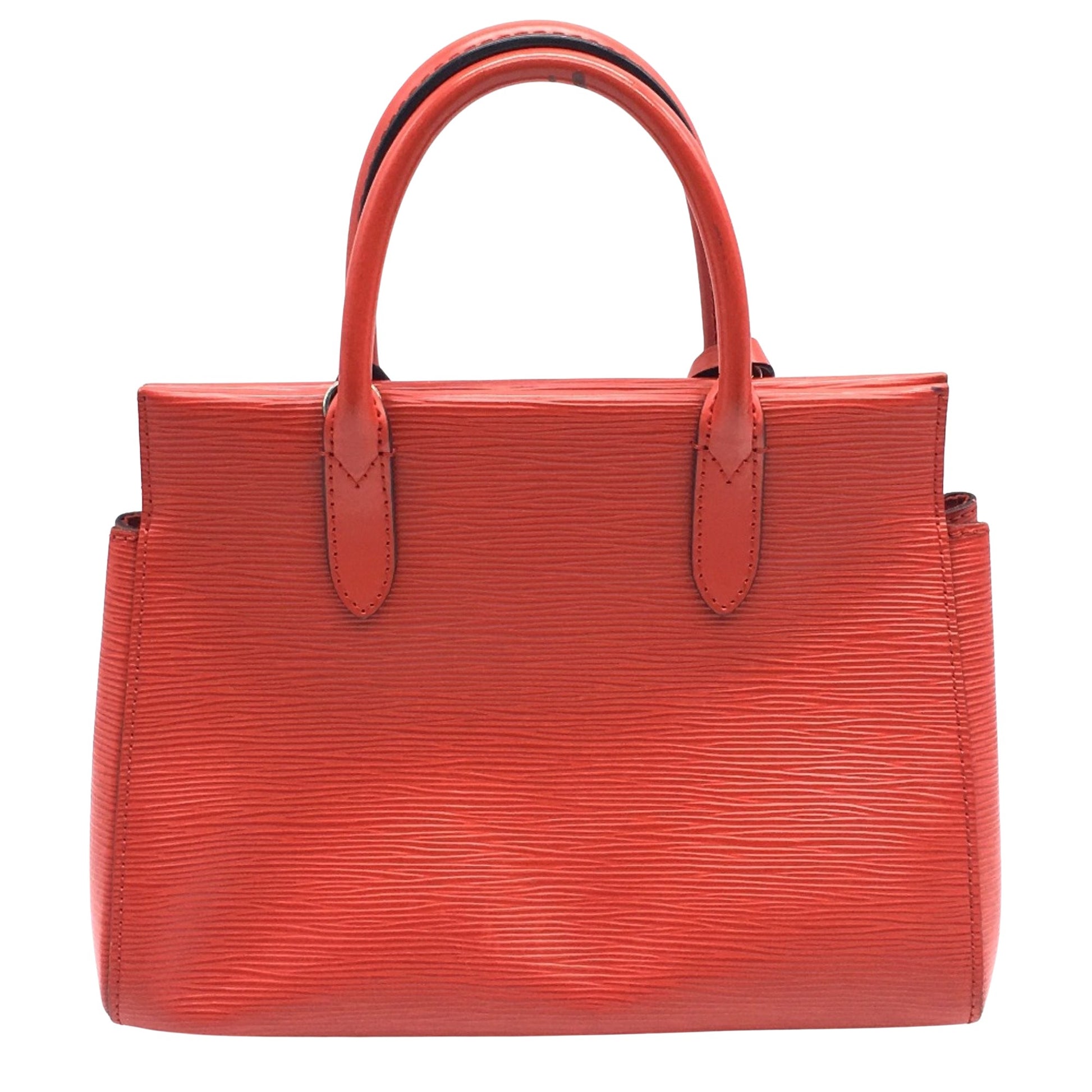 Louis Vuitton Marly, Red, Leather, handbag